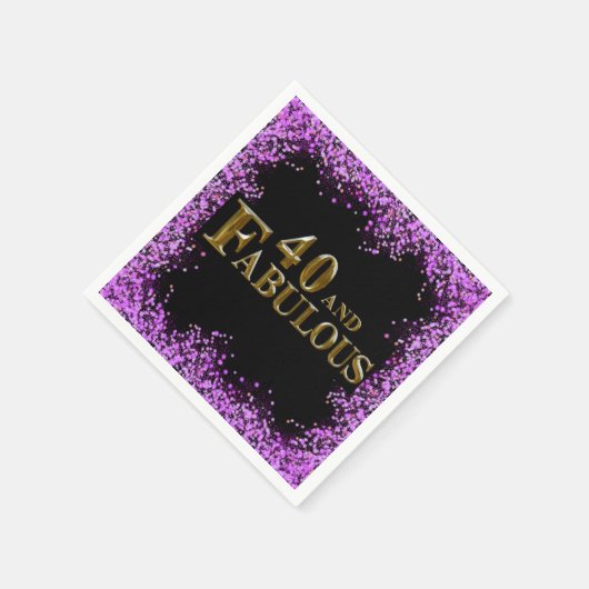 40e verjaardag servet (Hoek)