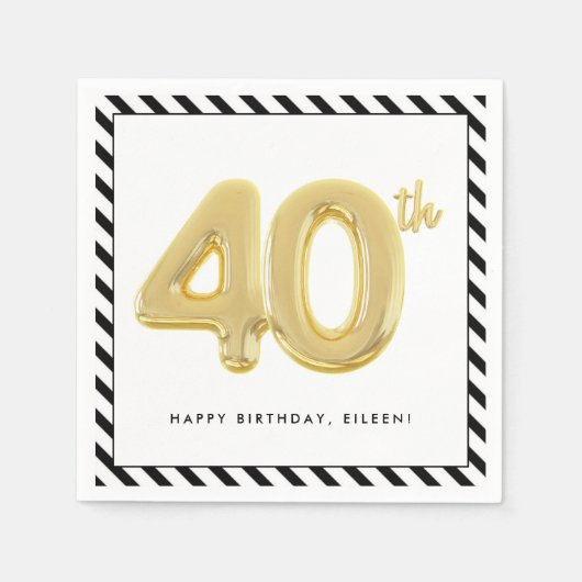 40e verjaardag servet (Voorkant)