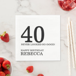 40e verjaardag servet