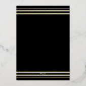 40e verjaardag | Shimmering Gold Confetti Folie Uitnodiging (Achterkant)