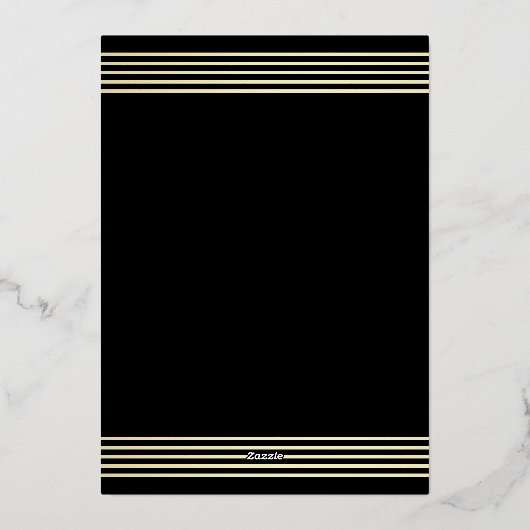 40e verjaardag | Shimmering Gold Confetti Folie Uitnodiging (Achterkant)