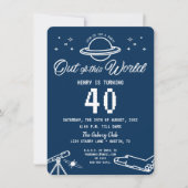 40e verjaardag Space Galaxy uit deze wereld Kaart (Voorkant)