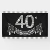 40e verjaardag spandoek (Horizontaal)