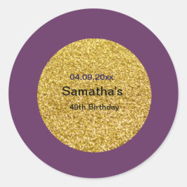 40e verjaardag Sticker