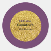40e verjaardag Sticker (Voorkant)