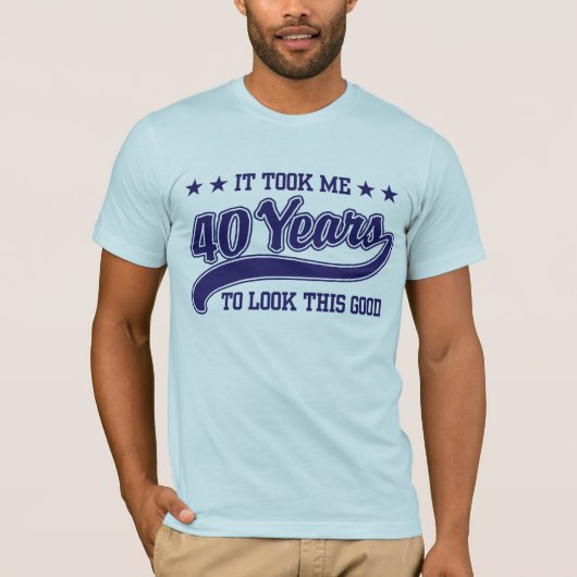 40e verjaardag t-shirt (Voorkant)