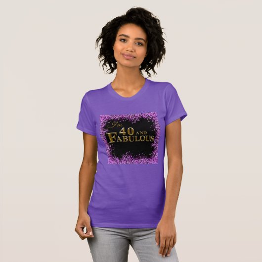 40e verjaardag t-shirt (Voorkant volledig)