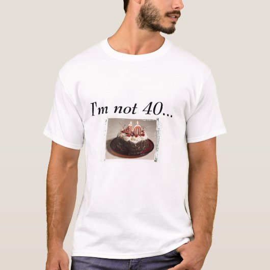 40e verjaardag T-shirt (Voorkant)