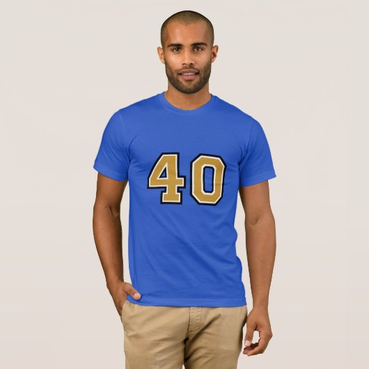 40e verjaardag T-Shirt (Voorkant volledig)