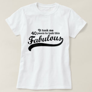 40e verjaardag t-shirt