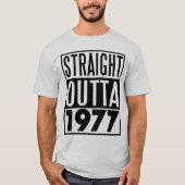 40e verjaardag t-shirt Straight Outta 1977 (Voorkant)