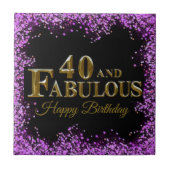 40e verjaardag tegeltje (Voorkant)