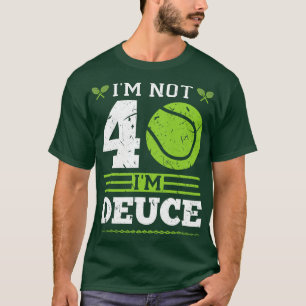 40e verjaardag tennis t-shirt