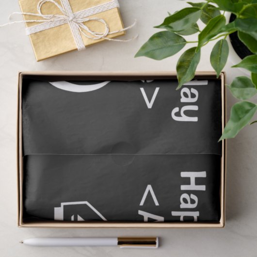 40e verjaardag thema aangepaste naam weefsel papie tissuepapier (Geschenk)