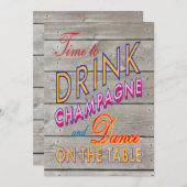 40e verjaardag Tijd voor de Drink van Champagne - Kaart (Voorkant / Achterkant)