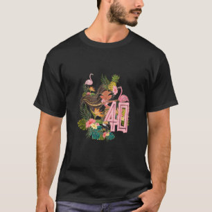 40e Verjaardag Tiki Party Pool Zomer Hula Hawaiian T-shirt