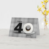 40e verjaardag toiletpapier op papier kaart (Gele Bloem)