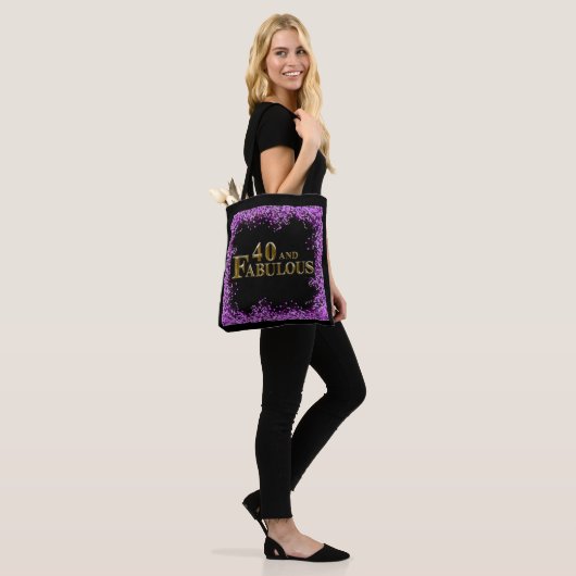 40e verjaardag tote bag (Op model)