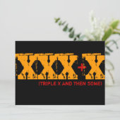 40e verjaardag - Triple X en dan Sommigen Kaart (Staand voorkant)