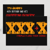 40e verjaardag - Triple X en dan Sommigen Kaart (Voorkant / Achterkant)