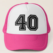 40e verjaardag trucker pet (Voorkant)