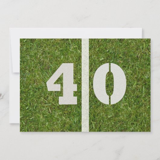 40e verjaardag!  uitnodiging (Voorkant)