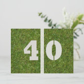 40e verjaardag!  uitnodiging (Staand voorkant)