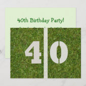 40e verjaardag!  uitnodiging (Voorkant / Achterkant)