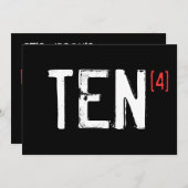 40e verjaardag - Uitnodiging (Voorkant / Achterkant)