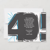 40e verjaardag Uitnodiging (Voorkant)