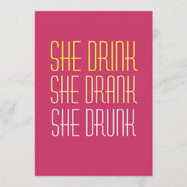 40e verjaardag uitnodiging - Drink Drink