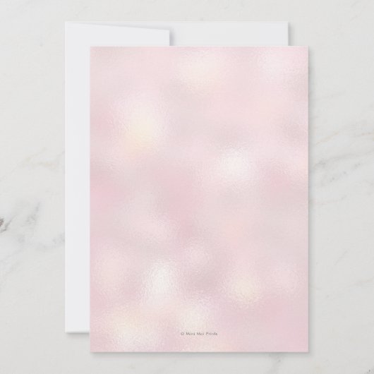 40e verjaardag Uitnodiging roze en goud (Achterkant)