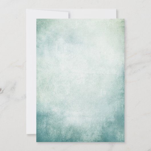 40e verjaardag Uitnodiging Turquoise Blue Gold Adu (Achterkant)