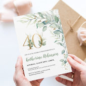 40e verjaardag uitnodiging voor haar volwassen ver