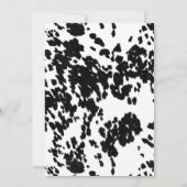 40e verjaardag | Uitnodiging Wild West Cowboy (Achterkant)