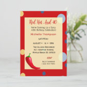 40e verjaardag Uitnodigingen (Staand voorkant)