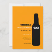 40e verjaardag Uitnodigingen - Betere Cheers! (Achterkant)