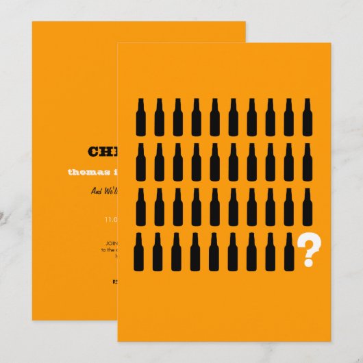 40e verjaardag Uitnodigingen - Betere Cheers! (Voorkant / Achterkant)