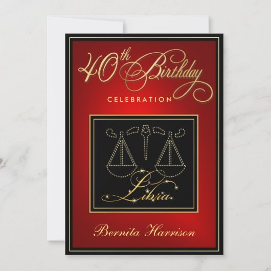 40e verjaardag Uitnodigingen - Geheugenschild (Voorkant)