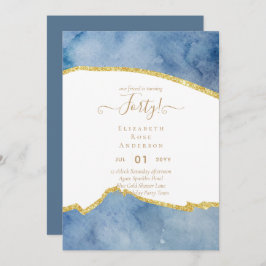 40e verjaardag Uitnodigingen Glamor Girly Modern F