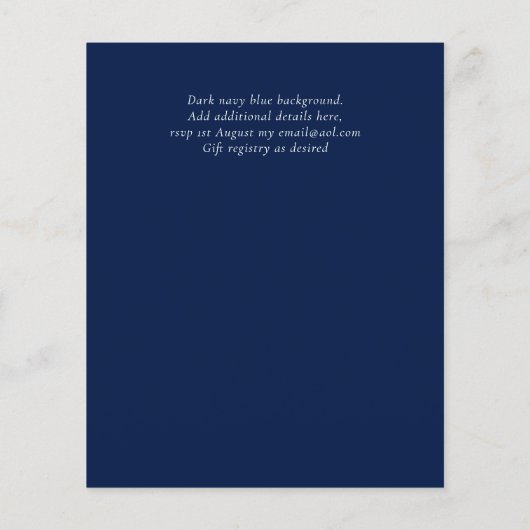 40e verjaardag Uitnodigingen Glamor Girly Modern F (Achterkant)