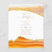 40e verjaardag Uitnodigingen Glamor Girly Modern F (Voorkant)