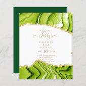 40e verjaardag Uitnodigingen Glamor Girly Modern F (Voorkant / Achterkant)