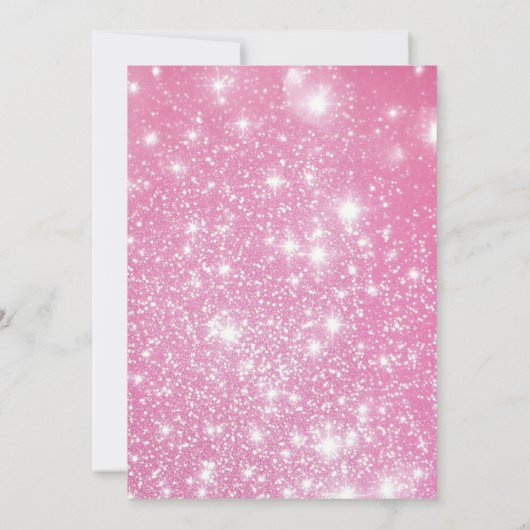 40e verjaardag uitnodigingen Roos Gold Elegant Roz (Achterkant)