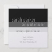 40e verjaardag Uitnodigingen van de Partij {Zilver (Achterkant)