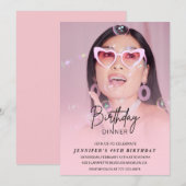 40e verjaardag uitnodigingen Verjaardag Diner Foto (Voorkant / Achterkant)