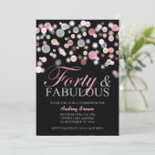 40e verjaardag van Classy Forty en Fabulous Kaart (Staand voorkant)