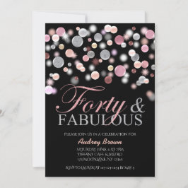 40e verjaardag van Classy Forty en Fabulous Kaart