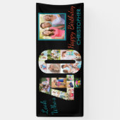 40e verjaardag van de 40e foto-collage spandoek (Verticaal)