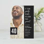 40e verjaardag van de 40e verjaardag van het 40e z kaart (Staand voorkant)